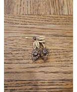 Vintage Gold Tone/Lavender Tone Leaf Pin/Pinback Brooch, 1.75&#39;&#39; - $13.66 CAD