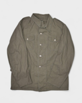 Vintage Military Jacket Mens M Swedish Army Field Chore Combat Midweight Olive - £23.23 GBP