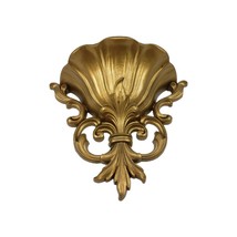 Vintage Homco Hollywood Regency Ornate Gold Acanthus Wall Pocket Planter... - $370.49 MXN