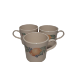 Set Of 3-Corning USA Corelle  Abundance Fruits Pattern Coffee Tea Cups Mugs - £7.02 GBP