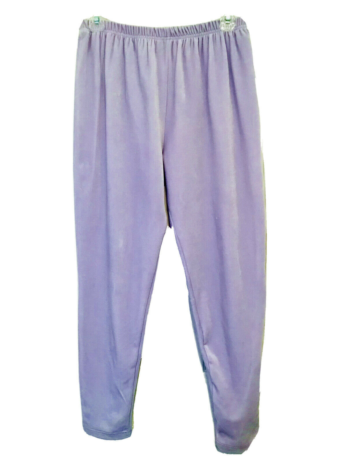 EL LA Design Women’s Vintage 1990’s Lavender Velour Pull On Leggings Medium - $24.97