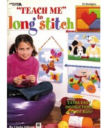 Plastic Canvas Teach Me To Long Stitch Beginners Pattern Instruction Book - £10.21 GBP