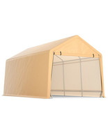 9 x 17 Feet Heavy Duty Carport Canopy-Yellow - Color: Yellow - $435.49