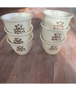 6 Vintage 2 3/4&quot; Pfaltzgraff Village Custard Cups Ramekins Dipping Bowls - $30.22 CAD
