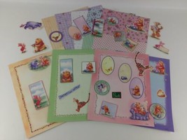 Scrapbook Lot Pages Winnie The Pooh Stickers 8.5x 11 Refill Pages Frame Cutouts - £26.94 GBP