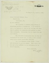 1909 Autograph Letter Document The Sun Ny William Mac Kay Laffan Editor Author - £36.38 GBP