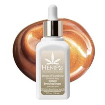 Hempz Bronzing Drops Face Body Dewy Glow Bronzer 2 oz Drops of Sunshine - $197.51 MXN