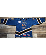 Arizona Spurs #78 Baggs Hockey Jersey Athletic Knits AK Blue MiC - Size XL - $79.19