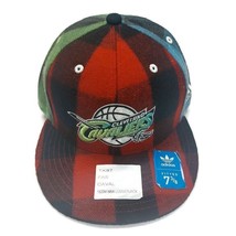 Adidas NBA Lumberjack Cleveland Cavaliers Fitted Hat Cap Cavs Plaid Size 7 3/8 - £30.18 GBP