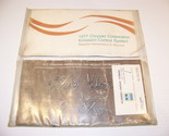 1977 PLYMOUTH FURY VOLARE GRAN FURY OPERATING INSTRUCTIONS &amp; EMISSIONS M... - £35.37 GBP