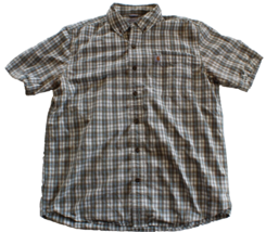 Carhartt Mens Relaxed Fit Button Down Shirt Size L - $16.83