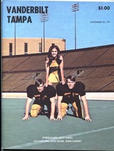 Vanderbilt vs University of Tampa 11/20/1971 -NCAA College Football Program - £48.08 GBP