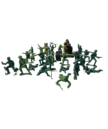Vintage Tim-Mee Toy Soldiers Green Army Men 60mm Plastic ~ MIX Lot Of 28. - $27.67