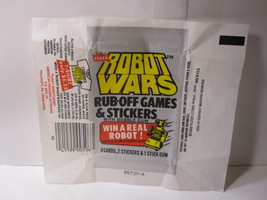 1985 Fleer Robot Wars Trading Cards original Wax Wrapper - $3.00