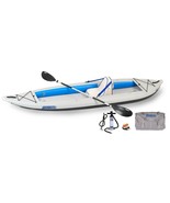 385ft Deluxe Solo Inflatable Portable Kayak Fast Track Package - £786.87 GBP