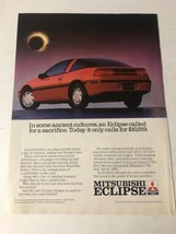 1990 Mitsubishi Eclipse Vintage Print Ad Advertisement pa17 - $7.91