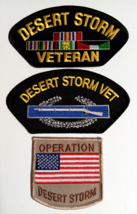 Operation Desert Storm Veteran Vet Military Embroidered Patch Lot (Qty 3... - £11.76 GBP
