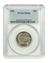 1901 25C PCGS MS66 - £1,121.26 GBP