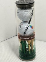 NBC logo golf balls and tees gift set Top Flite XL vintage New Sealed - £6.74 GBP
