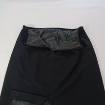 Kasper Women's Black Rear Zip & Slit Wool Blend Pull-On Skirt Size 12 Waist 31" image 7