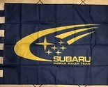 Subaru WRX Racing Black White Flag 3X5 Ft Polyester Banner USA - $15.99