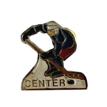 Center Vintage Hockey Pin Enamel Filled Sports Player Collectible PINS1 - $24.99