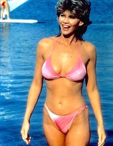 MARKIE POST hit TV series beauty pink bikini 8x10 candid poolside photo - $9.99