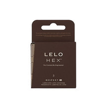 LELO HEX Respect XL Lubricated Latex Condoms 3-Pack - £15.77 GBP