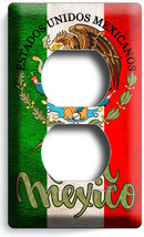 RUSTIC MEXICAN FLAG EAGLE COAT OF ARMS VIVA MEXICO OUTLET WALL PLATES RO... - $191.83 MXN