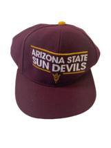 adidas Men&#39;s Arizona State Sun Devils Fan Snapback Adjustable Hat, Maroon  - £11.93 GBP