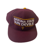 adidas Men&#39;s Arizona State Sun Devils Fan Snapback Adjustable Hat, Maroon  - $20.36 CAD