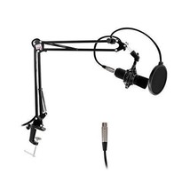 NEW Pyle PMKSH01 Suspension Boom Scissor Microphone Stand Universal Tabl... - $13.49