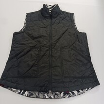 Casual Identity RN#45749 Women's Floral Multicolor & Black Reversible Vest Large image 13