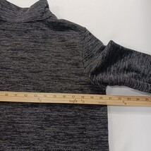 High Neck Women's Gray 1/4 Zip Cotton Blend Sweatshirt Pullover Size Large image 5