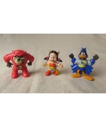 Vtg Loony Tunes Play Figure Trio; Taz, Daffy &amp; Petunia  Pig In Removable... - $22.44