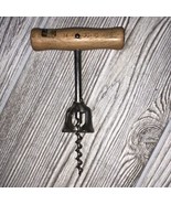 Vintage Italian Wood Handled Corkscrew With Price Tag - €9,28 EUR