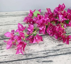 Artificial Bougainvillea flowers purple pink flower branches home decor ... - $18.24 CAD