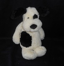 11&quot; Jellycat Bashful Puppy Dog Baby Cream &amp; Black Stuffed Animal Plush Toy Lovey - £18.16 GBP