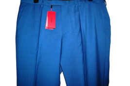 HUGO Hugo Boss  Blue Wool Men&#39;s Dress Casual Pants Trouser Size 40 R - £131.26 GBP