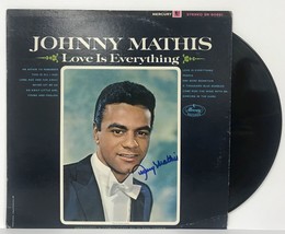 Johnny Mathis Signed Autographed &quot;Love is Everything&quot; Record Album - COA Card - £39.32 GBP