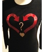 WOMEN&#39;S CENTO Y CENTO BY ICEBERG BLACK SWEATER WITH RED &amp; GOLD HEART LOVELY - $470.41 MXN