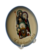 Hummel Christmas Collector Wall Plate 1973 By Schmid Bros Limited Edition - $184.17 MXN