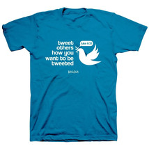 Kerusso Christian Tweet Short Sleeve T-Shirts, Pacific Blue, Unisex, S-3XL-NEW - £17.59 GBP+