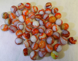 #18006m Vintage Group or Bulk Lot of 50 Peltier Glass Marbles - £43.88 GBP