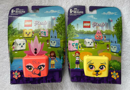 Lego Friends Flamingo (41pcs) &amp; Pug (40pcs) Cube Lot of 2 Animals New Cubes - £19.97 GBP