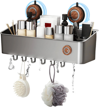 Suction Cup Shower Caddy, Removable Plastic Shower Shelf with Drainage, ... - €21,93 EUR