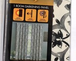 1 Ct Richloom Home Fashions Shadow Dodson Pewter 50&quot;X84&quot; Room Darkening ... - $27.99