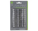U Brands Fashion Steel Push Pins, Black White &amp; Gray Fashionable Assorte... - $14.99