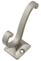 Hickory Hardware P25024 Double Metal Coat Hook Satin Nickel - $10.88