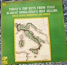  Philip Dante, Orchestra And Chorus ‎– Today&#39;s Top Hits From Italy - £17.09 GBP